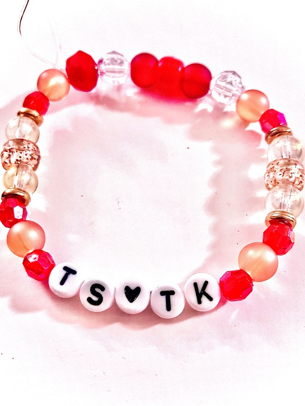 BUY1GET1FREE “TS❤️TK” Bracelet | Taylor Swift & Travis Kelce Inspired Bracelet